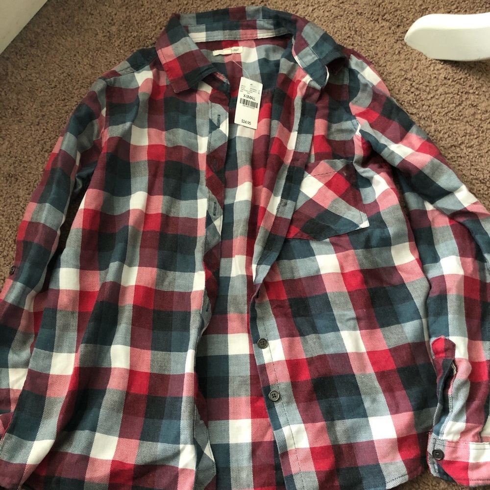 New wet seal plaid shirt